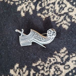 Shoe and Sword Brooch